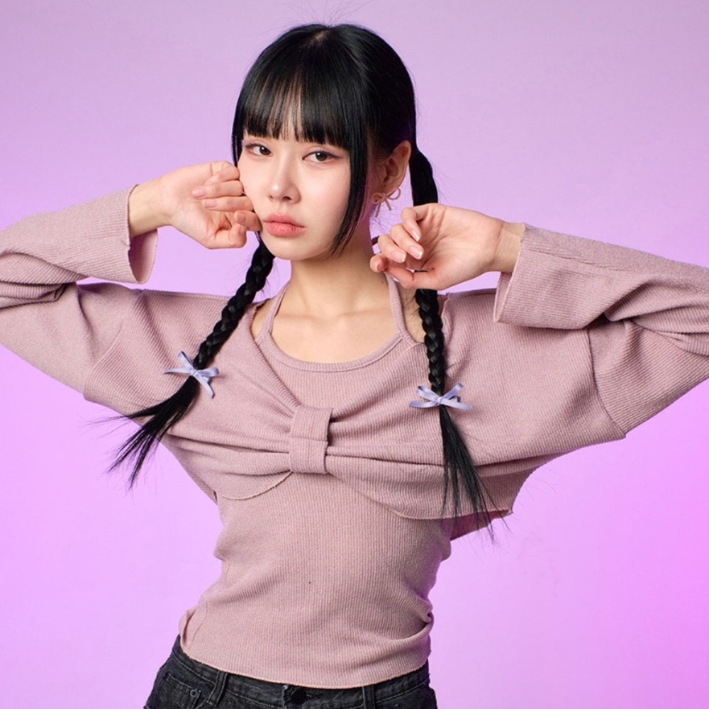 LEWKIN pink halter and bolero set